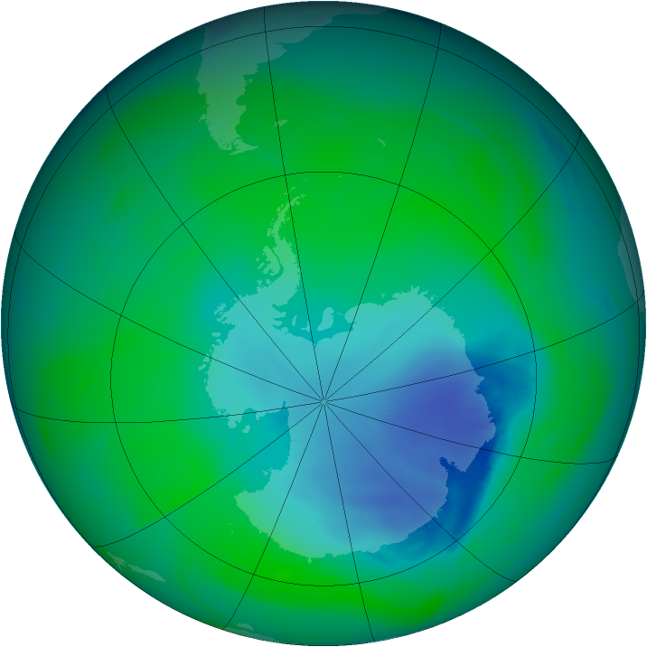 Ozone Map 2005-11-28